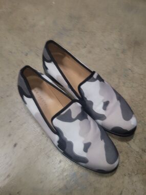 Men's Gray Camouflage Slip-On Loafers